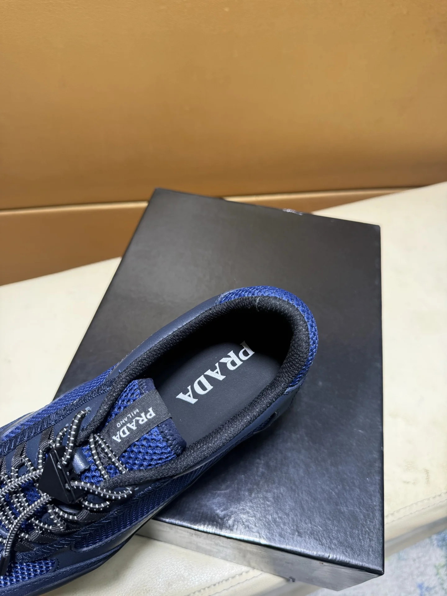 PRADA Sneakers Silk Calf Leather EU38-44 B60202608030463 - Image 6