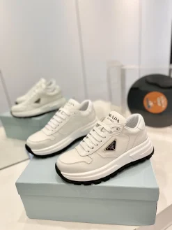 Alternative view of PRADA Sneakers Silk Calfskin Leather EU35-42 B90202608032098
