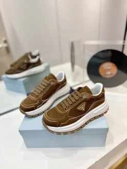 Alternative view of PRADA Sneakers Silk Leather EU34-46 B90202608032065