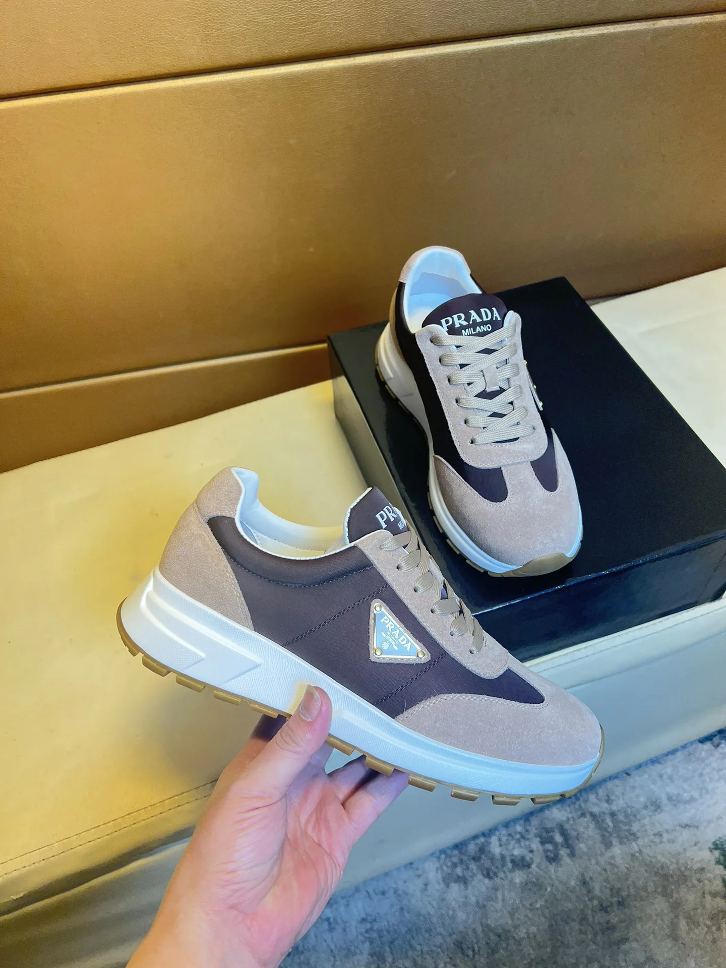 PRADA Sneakers calfskin canvas EU38-44 B70202608030482 - Image 2
