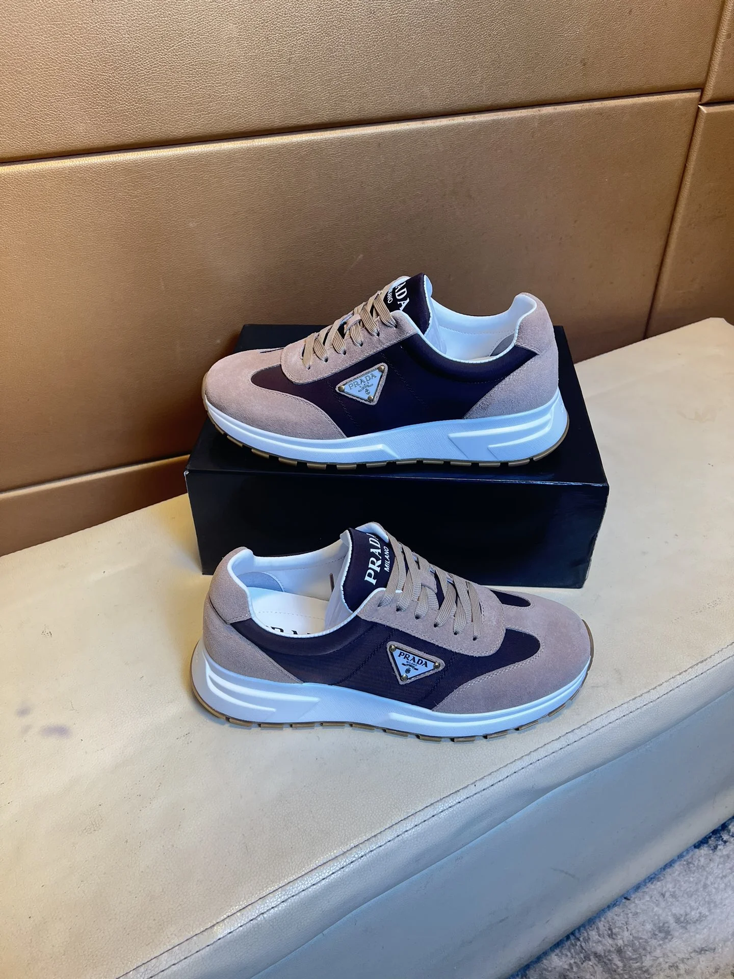PRADA Sneakers calfskin canvas EU38-44 B70202608030482 - Image 4