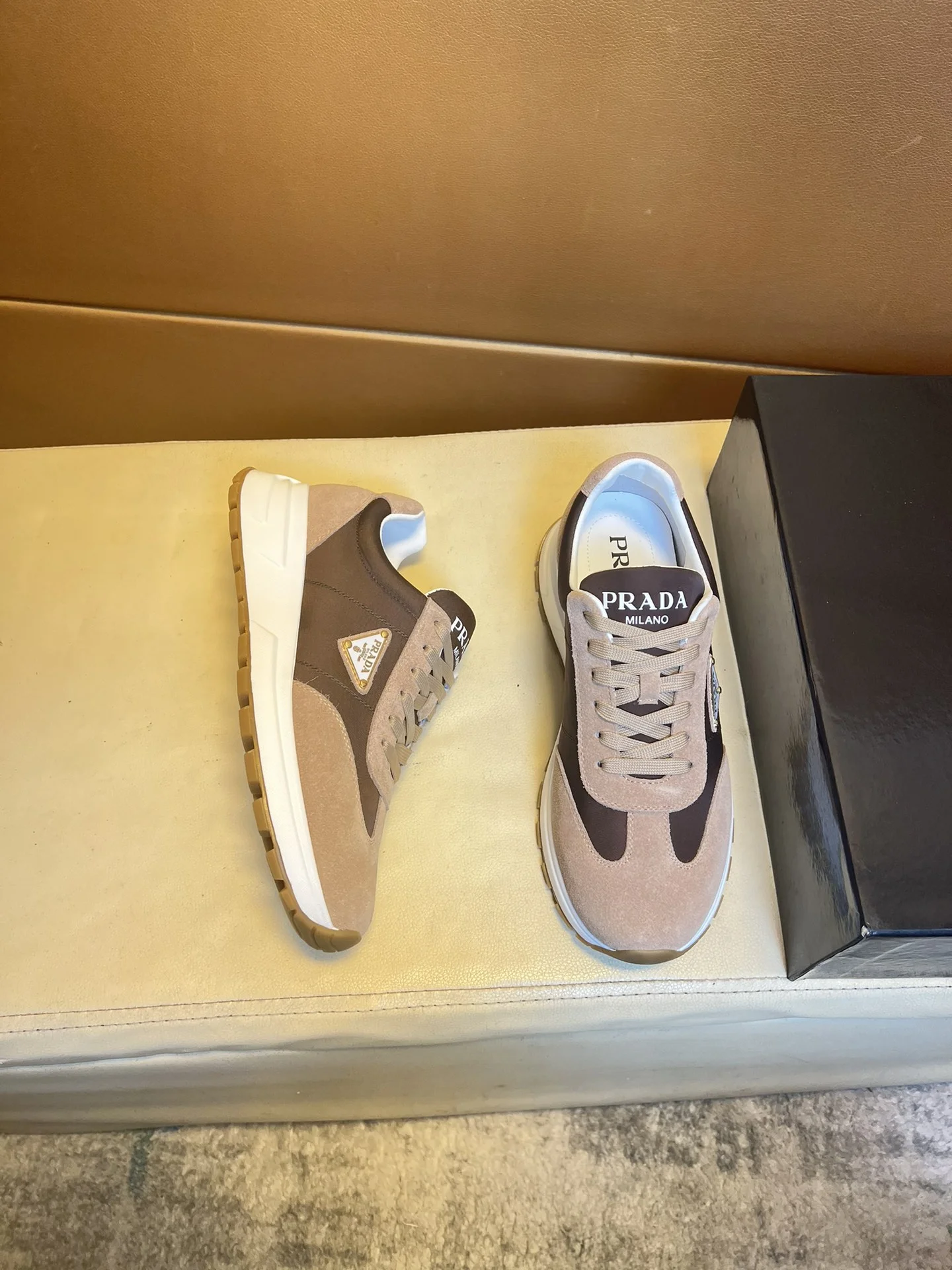 PRADA Sneakers calfskin canvas EU38-44 B70202608030482 - Image 5