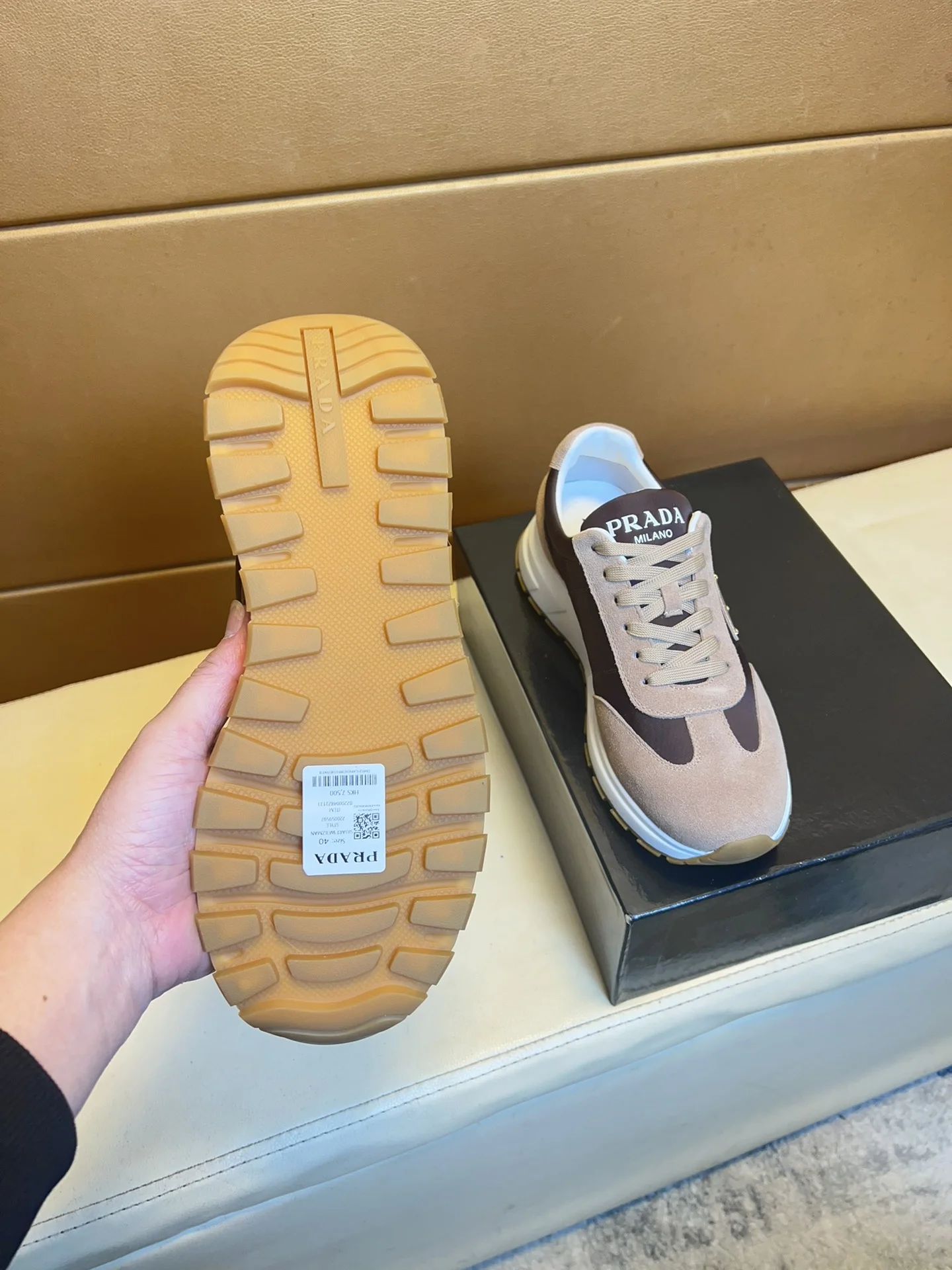 PRADA Sneakers calfskin canvas EU38-44 B70202608030482 - Image 8