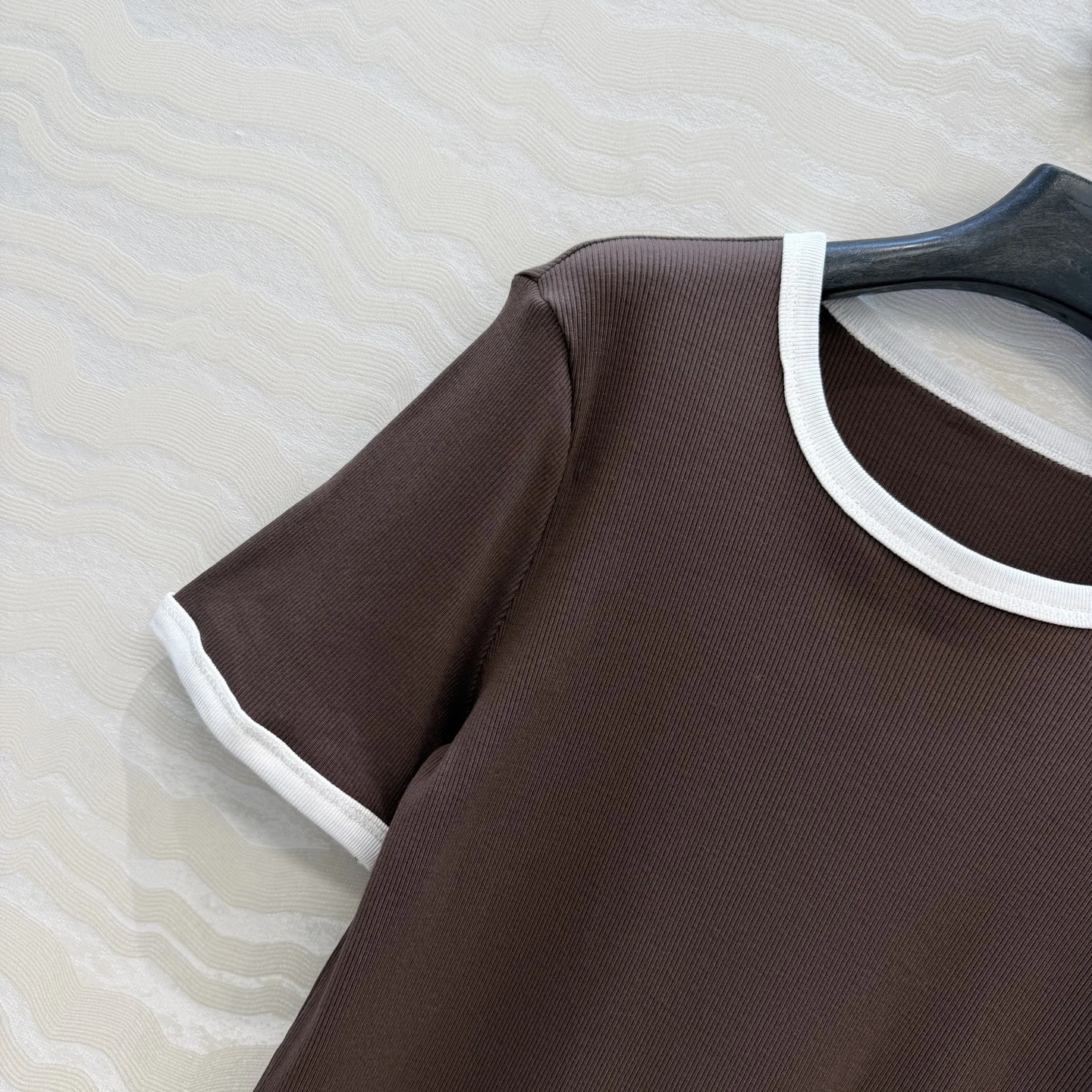 PRADA T-shirts Ribbed Cotton S A50202608041709 - Image 5