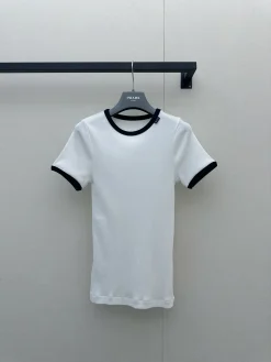 Alternative view of PRADA T-shirts Ribbed Knit One Size A65202608042156