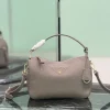 PRADA Top Handle Bags Calfskin Leather (Taupe-Gold) 25X15X11CM F50202608081821