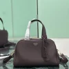 PRADA Top Handle Bags Grained Leather (Brown) 33X22X14CM F80202608081835