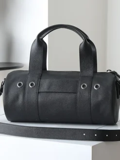 Alternative view of PRADA Top Handle Bags Leather (Black) 15X34X15CM E80202608080294