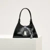 PRADA Top Handle Bags Leather (Black-Silver) 32X21X15CM F60202608081118