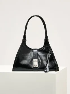 PRADA Top Handle Bags Leather (Black-Silver) 32X21X15CM F60202608081118