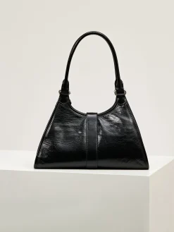 Alternative view of PRADA Top Handle Bags Leather (Black-Silver) 32X21X15CM F60202608081118