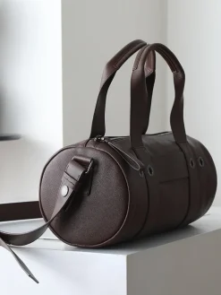 Alternative view of PRADA Top Handle Bags Leather (Brown) 15X34X15CM E80202608080293