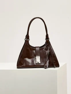 PRADA Top Handle Bags Leather (Brown-Silver) 32X21X15CM F60202608081117