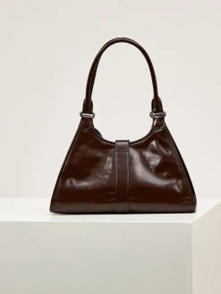Alternative view of PRADA Top Handle Bags Leather (Brown-Silver) 32X21X15CM F60202608081117