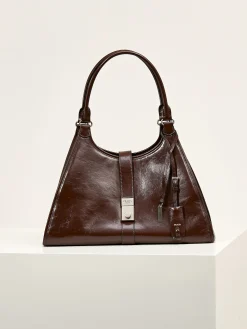 PRADA Top Handle Bags Leather (Brown-Silver) 42X28X20CM G80202608081121