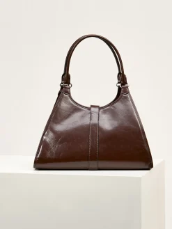 Alternative view of PRADA Top Handle Bags Leather (Brown-Silver) 42X28X20CM G80202608081121