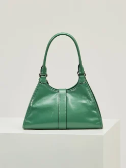 Alternative view of PRADA Top Handle Bags Leather (Green-Silver) 32X21X15CM F60202608081114