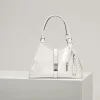 PRADA Top Handle Bags Leather (White-Silver) 42X28X20CM G80202608080915