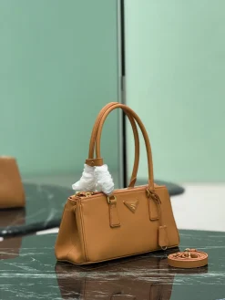 Alternative view of PRADA Top Handle Bags Saffiano Leather (Brown-Gold) 30X14X11CM G80202608080219