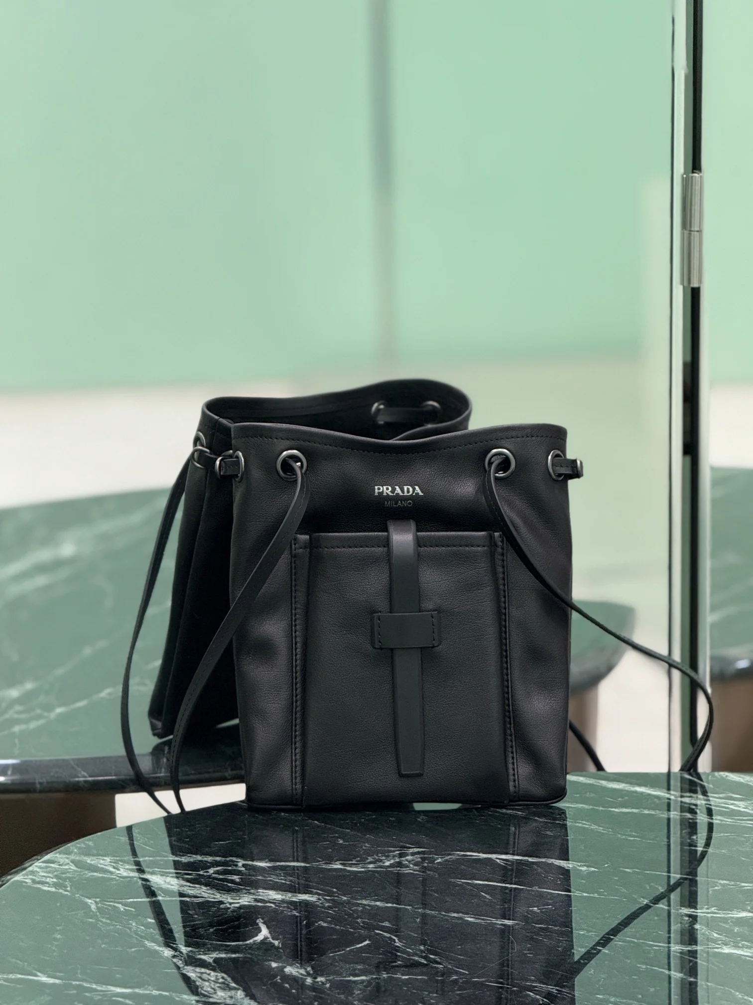 PRADA Totes Bags Calf Leather (Black) 25x24cm D50202608080906
