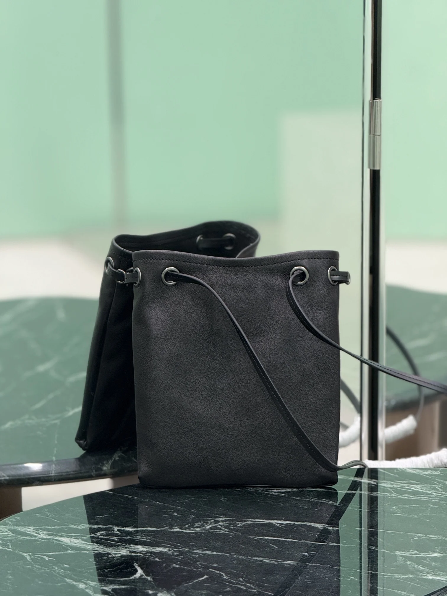 PRADA Totes Bags Calf Leather (Black) 25x24cm D50202608080906 - Image 3