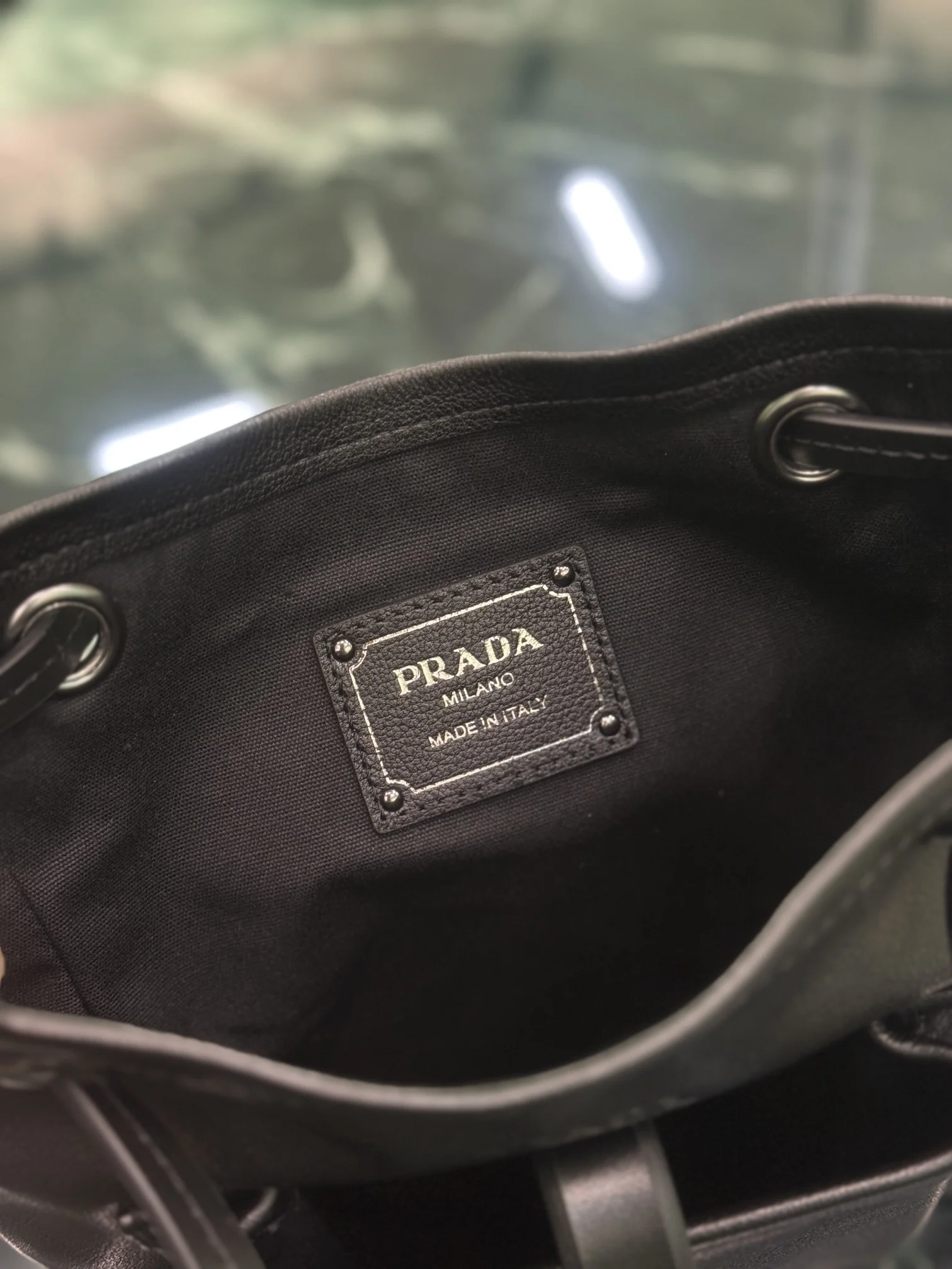 PRADA Totes Bags Calf Leather (Black) 25x24cm D50202608080906 - Image 9