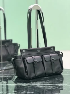 Alternative view of PRADA Totes Bags Calf Leather (Black) 30x22x15cm H20202608081866