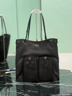 PRADA Totes Bags Calf Leather (Black) 39x33cm F20202608080908