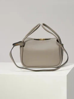 Alternative view of PRADA Totes Bags Calf Leather (Gray-Gold) 25X18X10CM E90202608081083