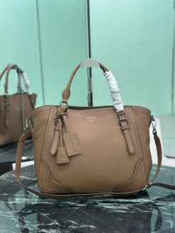 PRADA Totes Bags Leather (Brown) 38X32X14 CM H30202608081812