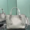 PRADA Totes Bags Leather (White) 38X32X14CM H30202608081813