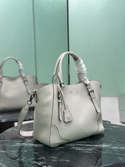Alternative view of PRADA Totes Bags Leather (White) 38X32X14CM H30202608081813