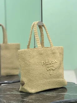 Alternative view of PRADA Totes Bags Raffia (Beige) 40X34X15 CM G00202608081880