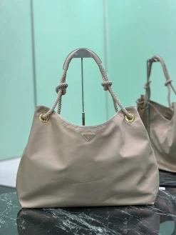 PRADA Totes Bags Recycled Nylon (Beige-Gold) 48X39X14 CM D10202608081223