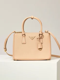 PRADA Totes Bags Saffiano Leather (Beige-Gold) 28X20X12CM F70202608080936