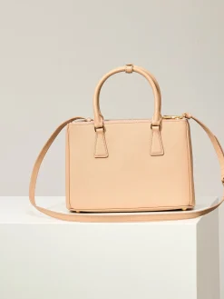 Alternative view of PRADA Totes Bags Saffiano Leather (Beige-Gold) 28X20X12CM F70202608080936
