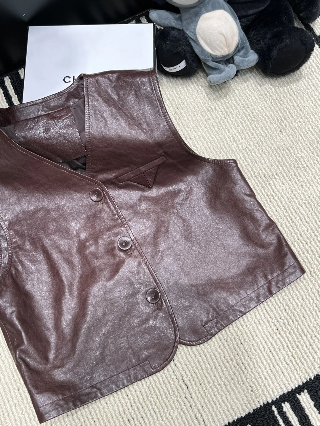 PRADA Vests Lamb Leather S-XL D15202608041393 - Image 2