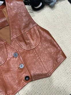 Alternative view of PRADA Vests Leather S-XL D15202608041397