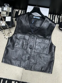 PRADA Vests Leather S-XL D25202608041389
