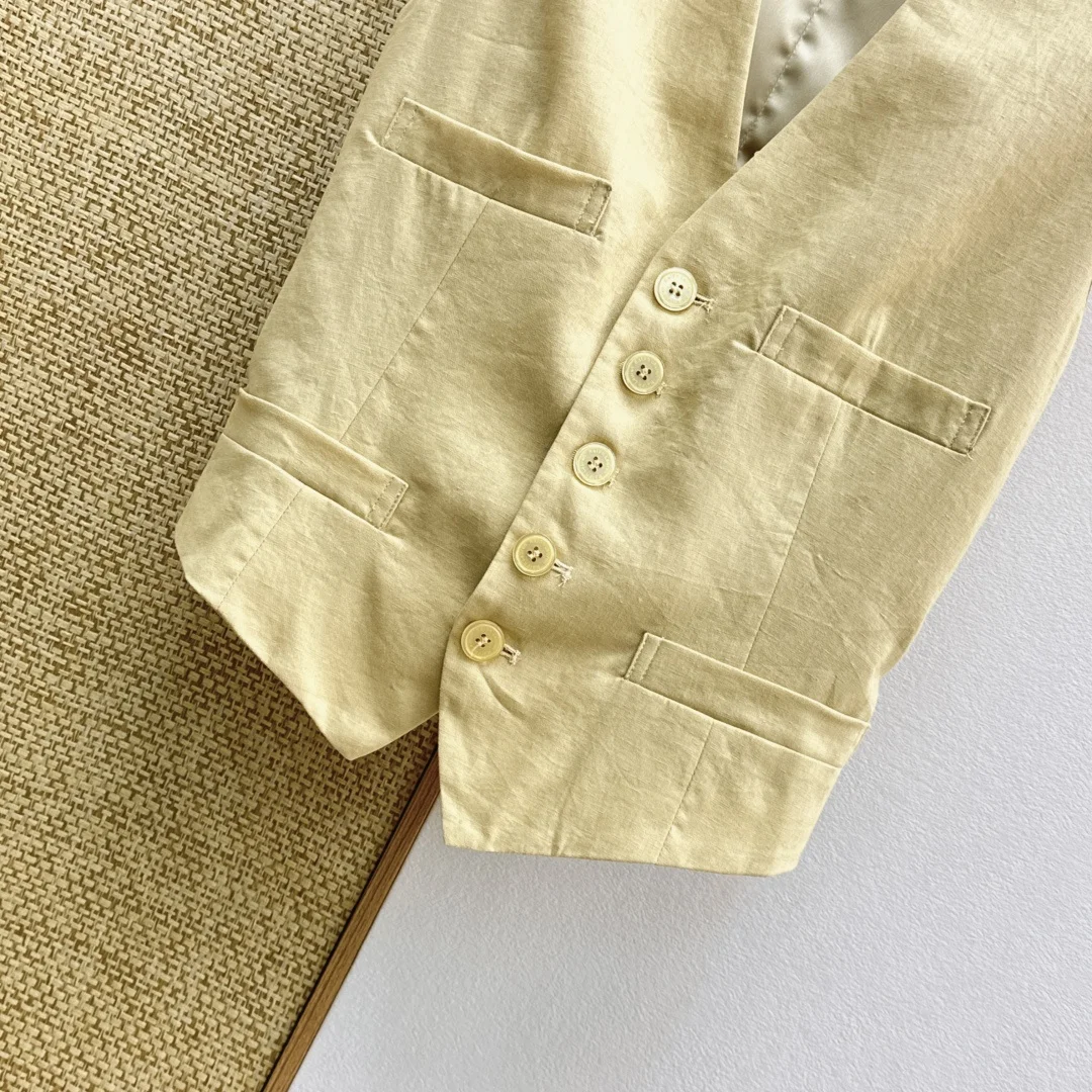 RALPH LAUREN Vests Linen Blend S M L B45202608042369 - Image 5