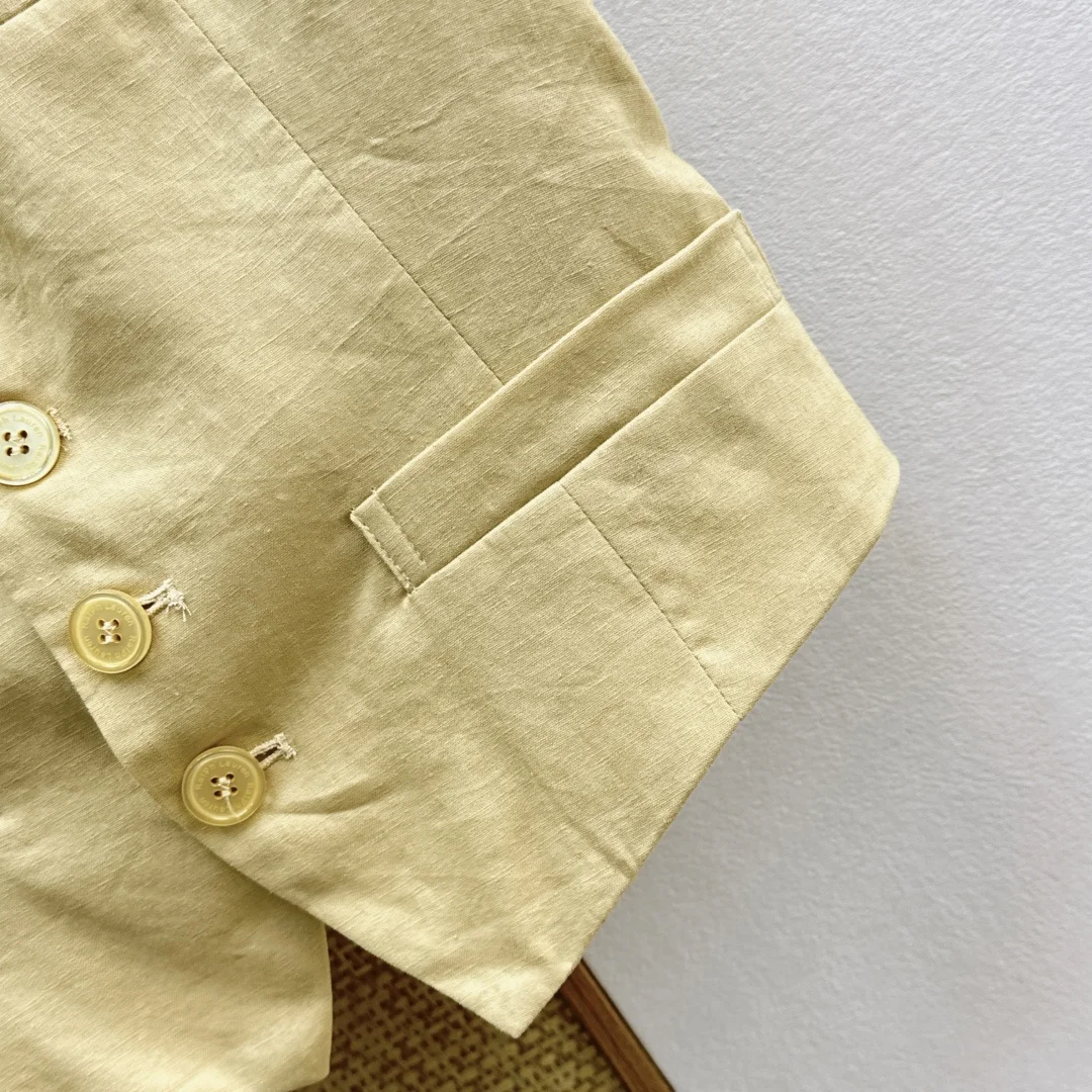 RALPH LAUREN Vests Linen Blend S M L B45202608042369 - Image 6