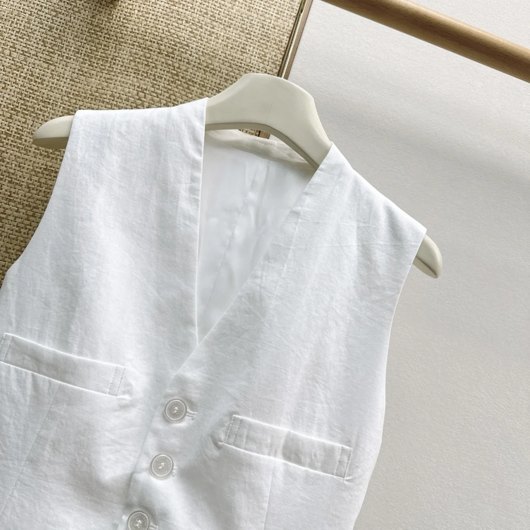 RALPH LAUREN Vests Linen Blend S-M-L B45202608042370 - Image 3