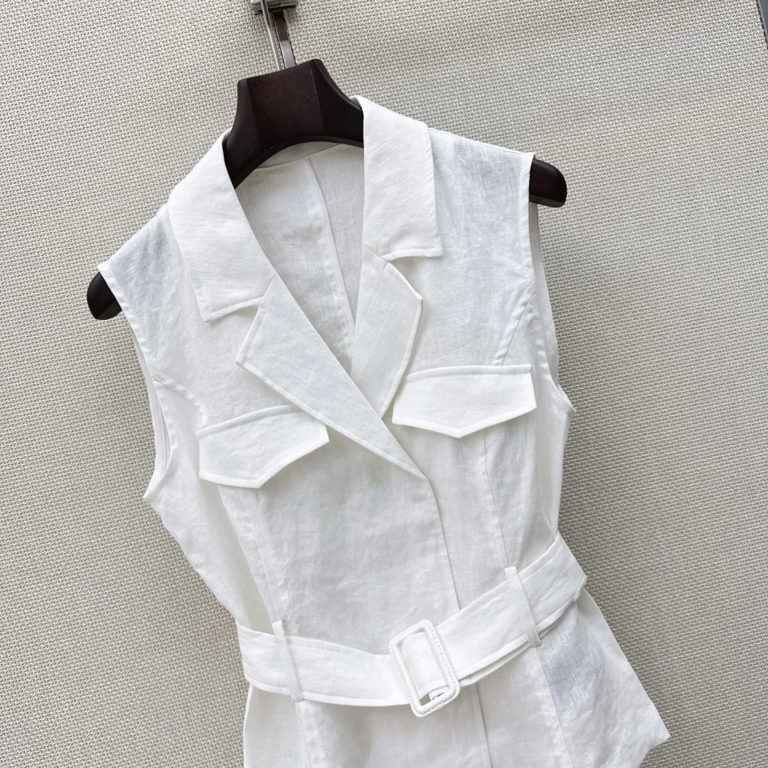 RALPH LAUREN Vests Linen SML B55202608041291 - Image 2