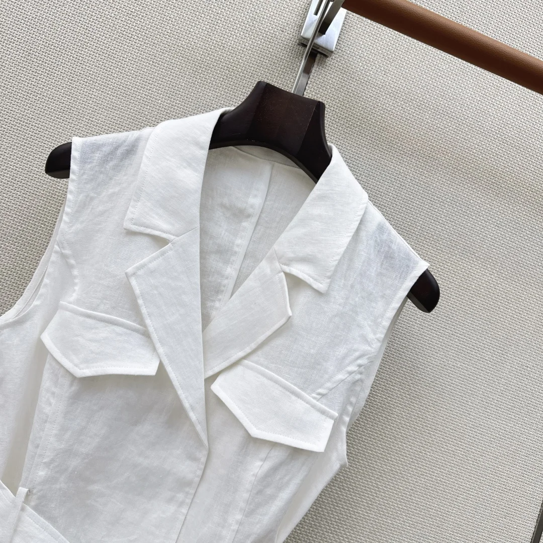 RALPH LAUREN Vests Linen SML B55202608041291 - Image 3