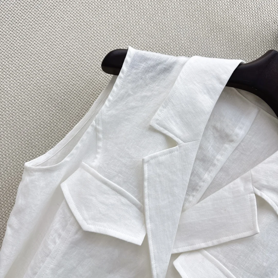 RALPH LAUREN Vests Linen SML B55202608041291 - Image 5