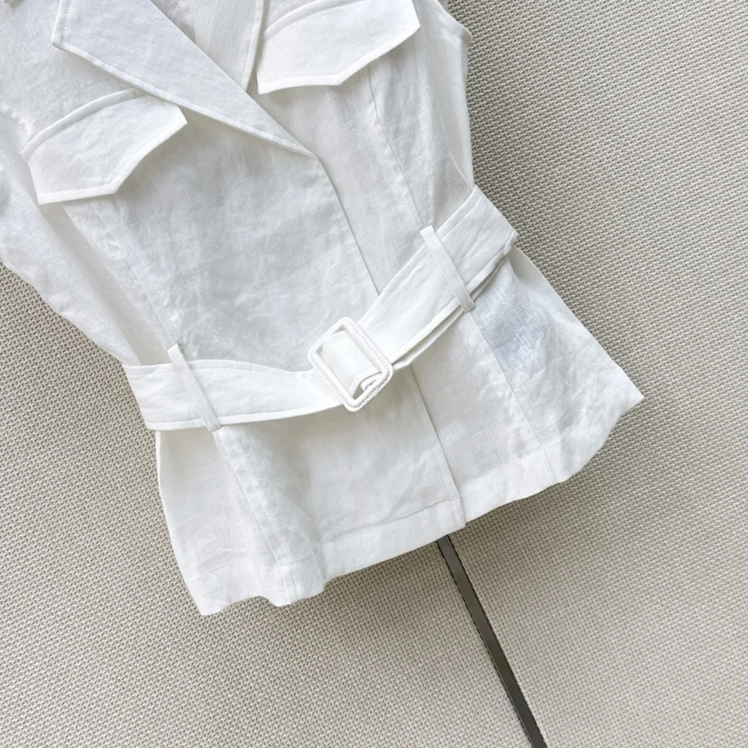 RALPH LAUREN Vests Linen SML B55202608041291 - Image 6