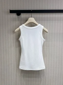 Alternative view of RALPH LAUREN Vests Ribbed Cotton S M L A35202608041595