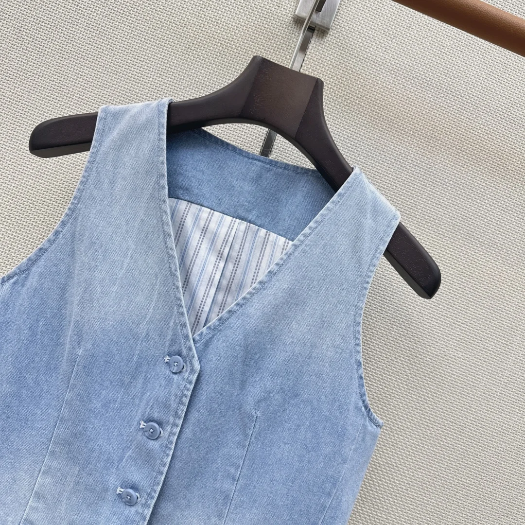 RALPH LAUREN Vests Washed Denim S-M-L B35202608041309 - Image 5