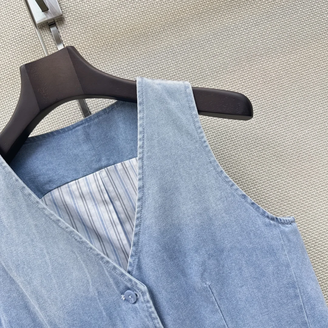 RALPH LAUREN Vests Washed Denim S-M-L B35202608041309 - Image 6
