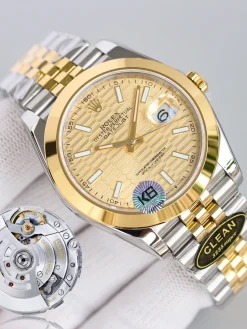 ROLEX Datejust Automatic (Gold-Green-Blue Dial) 36mm CLEAN A350202608050143